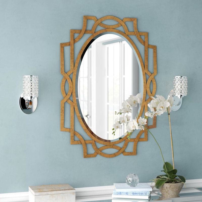 Willa Arlo Interiors Gold Oval Accent Mirror & Reviews Wayfair